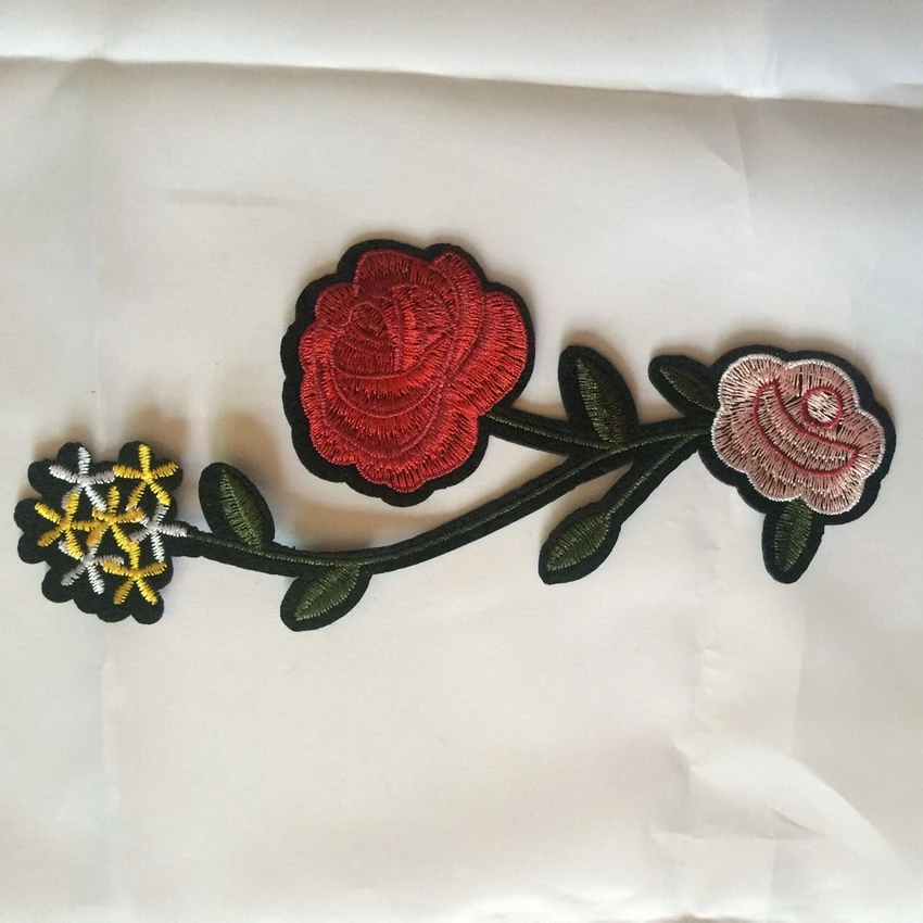 1 шт. кружевная нашивка с цветочной вышивкой|sew on patches|sew flowersapplique embroidered flower |