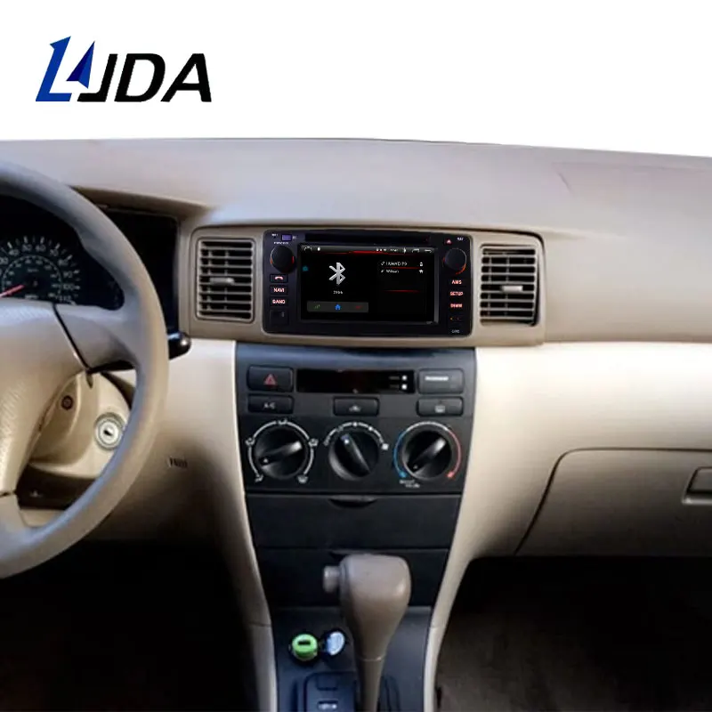 LJDA Android 10 автомобильный dvd-плеер для Toyota Corolla E120 BYD F3 Wifi gps навигация 2 Din Автомобильный Радио Мультимедиа стерео видео аудио