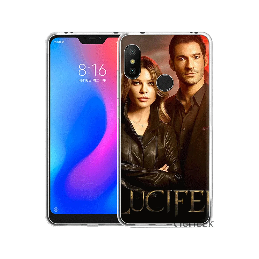 Мягкий ТПУ чехол Lucifer Tv Series постер для Xiaomi Redmi Note 4 4X5 6 Pro Защита корпуса | Мобильные