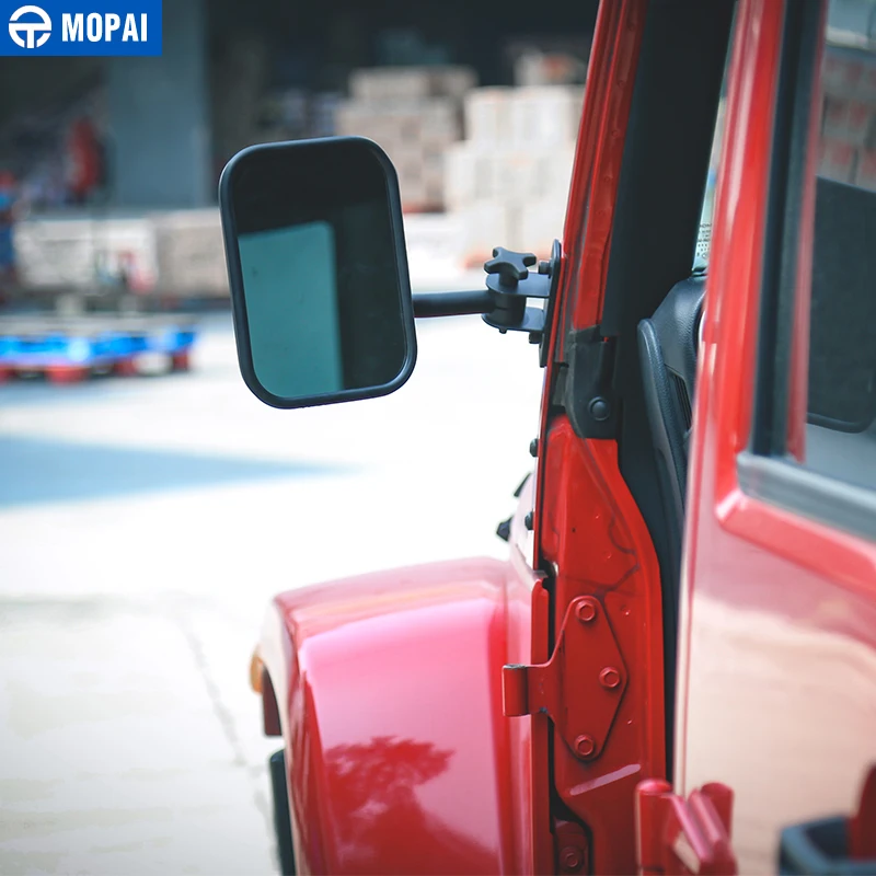 Чехол MOPAI для зеркала заднего вида Jeep Wrangler 1987 + регулировка слепых зон YJ TJ JK JL 2007