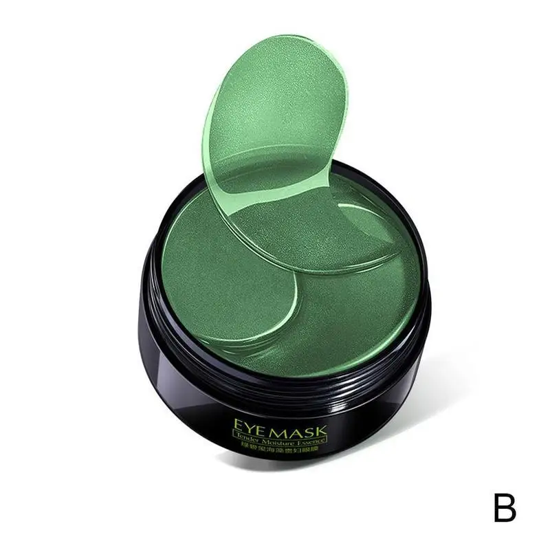 60 шт. коллагеновая маска для глаз с золотом/морскими водорослями, гель для лица против морщин, Золотая маска для сна, патчи для глаз, коллагеновая увлажняющая маска для глаз, Уход за глазами - Цвет: Seaweed