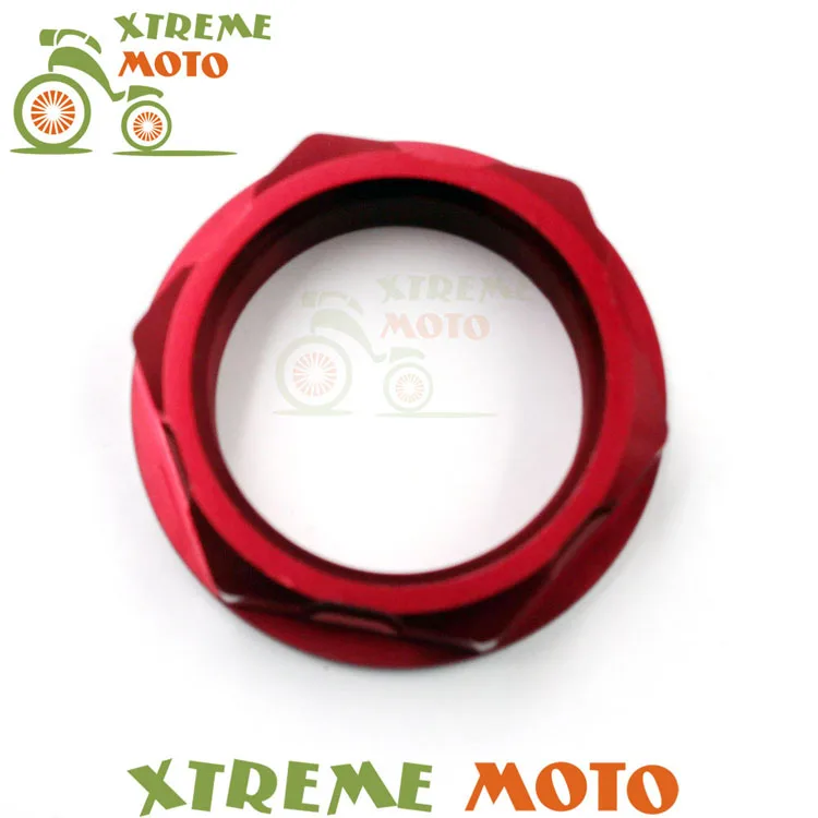 Красная заготовка с ЧПУ рулевой стержень гайка для Honda CR125 R 250R CRF250R 250X 450R 450X