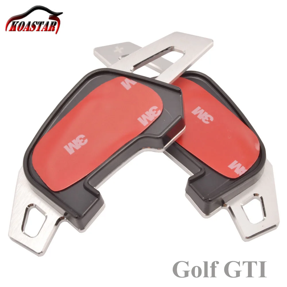 GTI silver Лопасти переключения расширение алюминиевый лопасти переключения для гольфа 7 MK7 golf MK7 paddle - Цвет: GTI silver