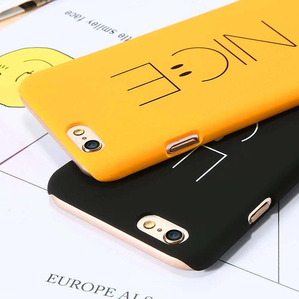 Чехол KISSCASE Smile Face для iPhone 6 6S 7 8 Plus Модный милый мультяшный чехол телефона S Жесткий
