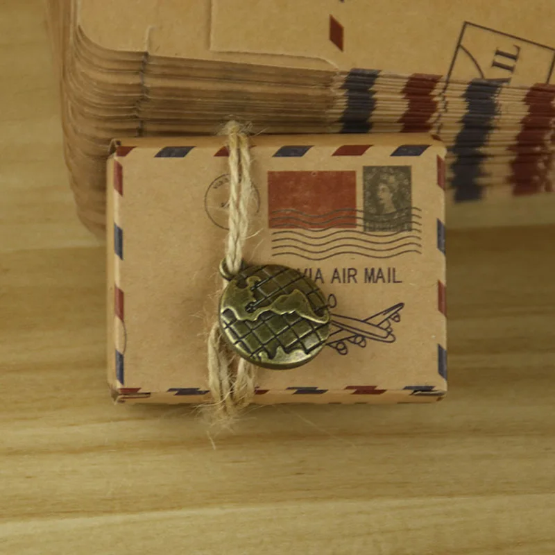 Лидер продаж! 100 шт. винтажная бумажная коробка для конфет в качестве свадебной