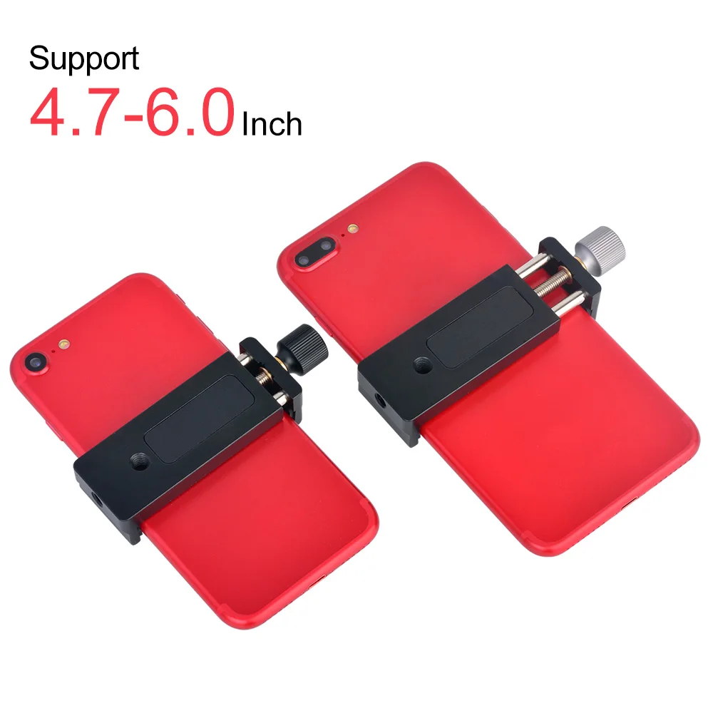 Moveski SJ-02 Штатив для смартфона с зажимом алюминиевое металлическое Универсальное крепление с зажимом для 4-6 дюймового смартфона