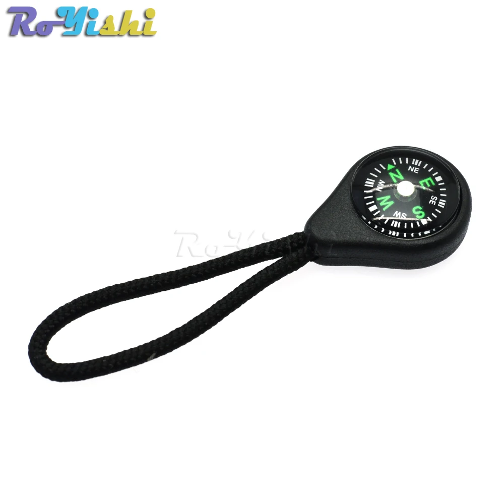 Compass-tirador de cremallera con correa para mochila, traje de gimnasio, accesorios de ropa, color negro, 1000 unids/paquete-3
