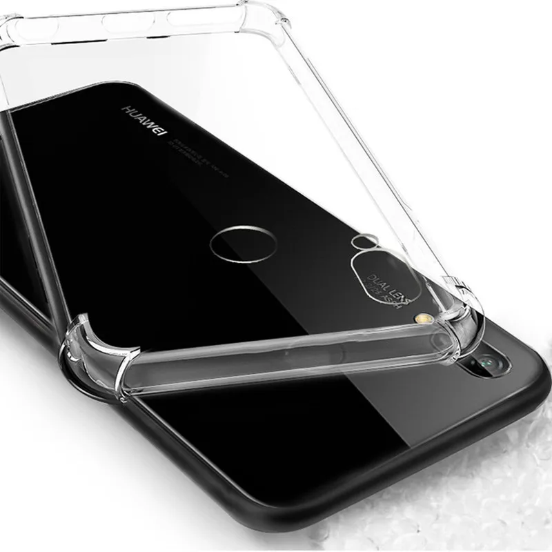 Clear TPU Phone Cover Case for Huawei On Mate 20 Lite 10 Pro 9 8 P30 P20 P10 Plus Soft Silicone Shockproof Anti-Knock |
