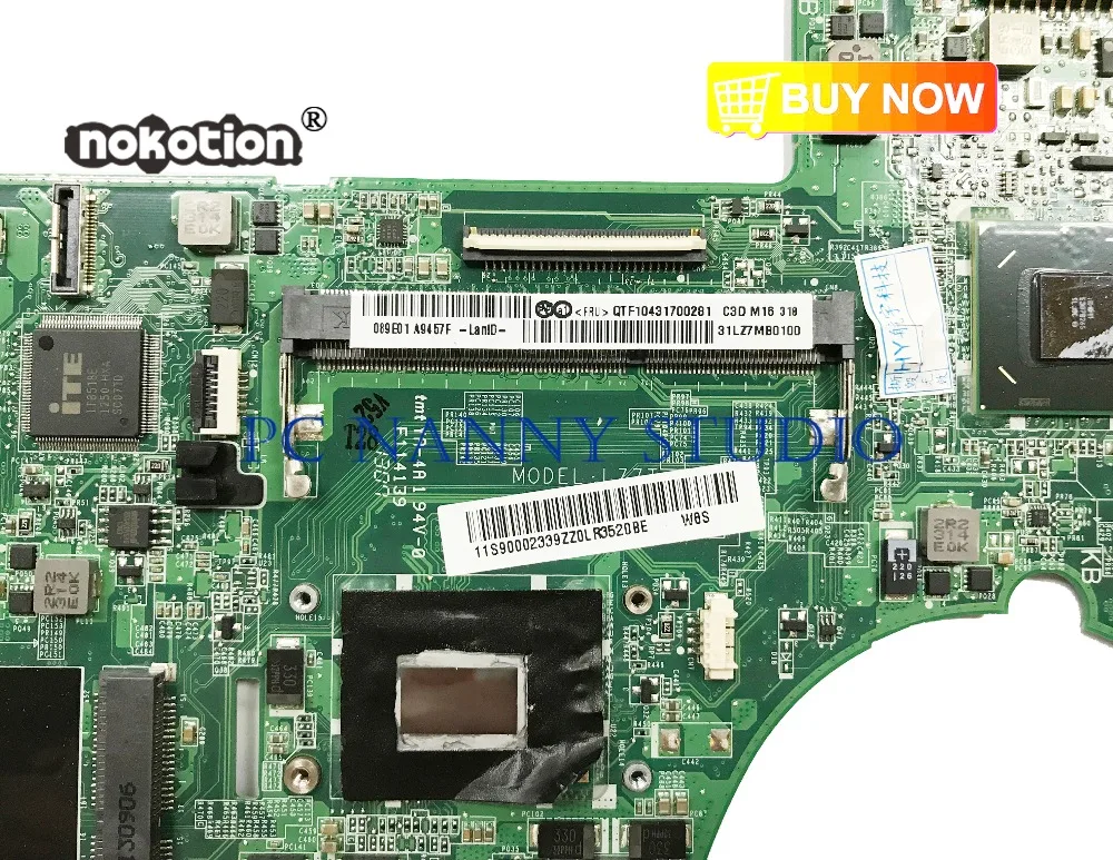 PCNANNY для lenovo ideapad U310 материнская плата сенсорного ноутбука DALZ7TMB8C0 I5-3317U DDR3