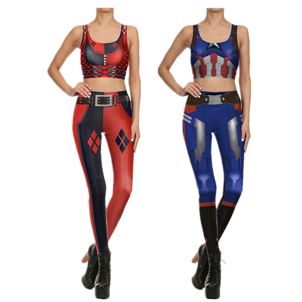 Женский спортивный костюм с жилетом для ролевых игр комплект из 2 предметов йоги