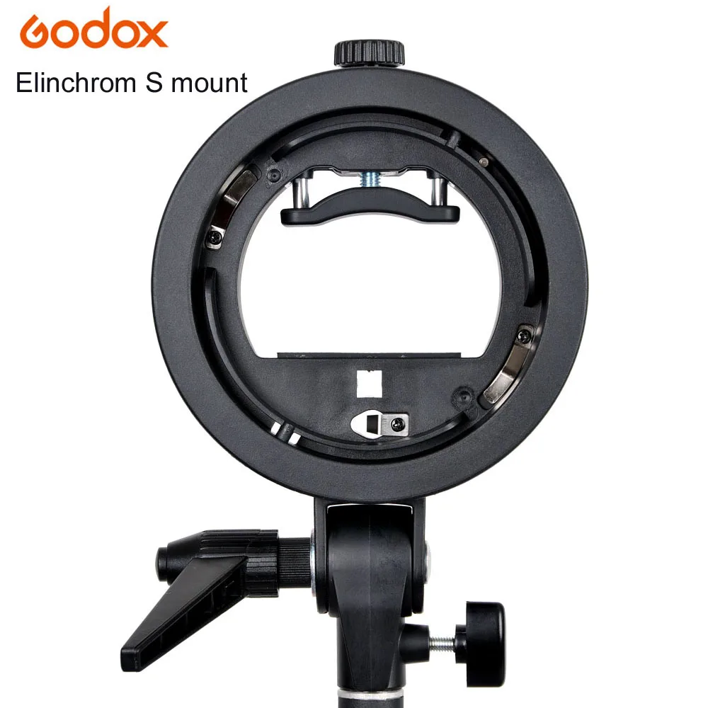 Godox S-образный кронштейн Elinchrom S держатель для вспышки Speedlite Snoot софтбокса сотовая