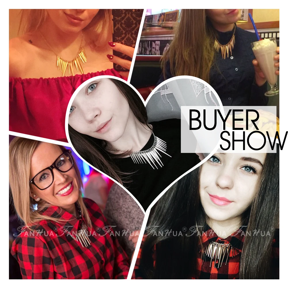 Стимпанк кулон Цепочки и ожерелья Золото-Цвет серебро Цвет Сеть Спайк Макси