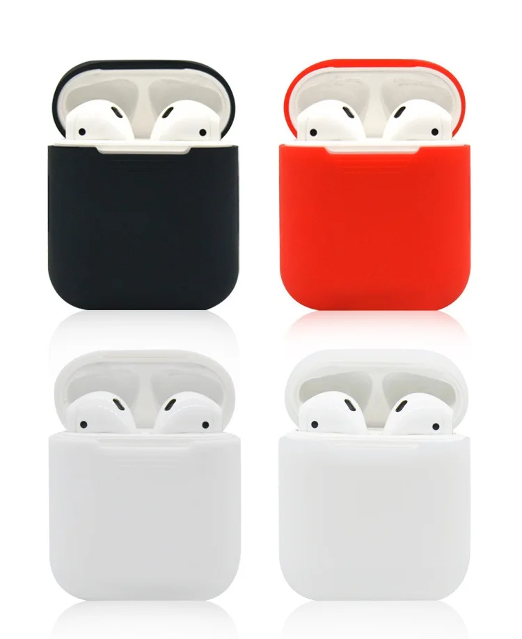 Силиконовые беспроводные наушники airpods чехол для airpod защитный чехол наушники airpods аксессуары для Apple Air pods чехол