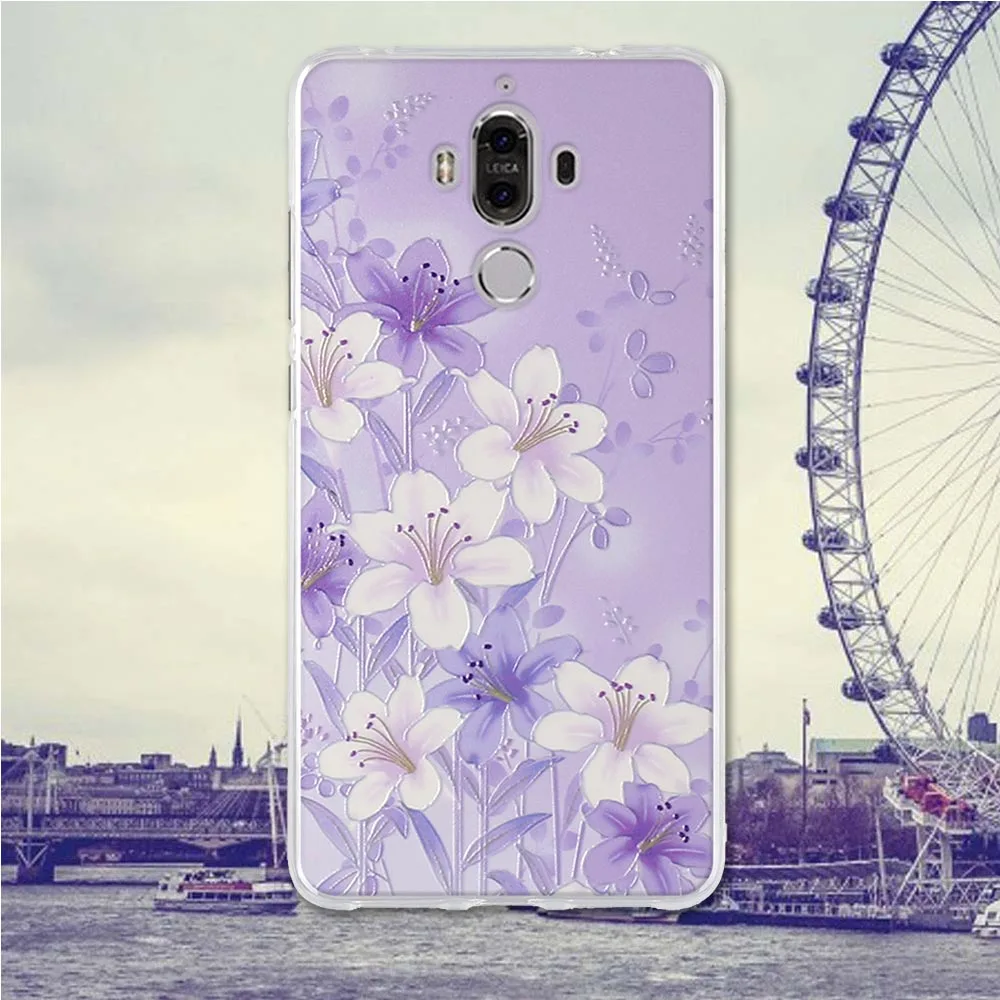 Чехол для Huawei Mate 9 задняя крышка Mate9 чехлы телефонов мягкая силиконовая сумка