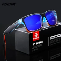 kdeam revamp of sport men sunglasses polarized shockingly colors sun glasses outdoor driving photochromic sunglass with box