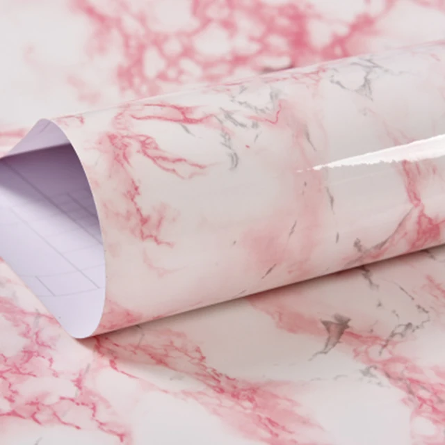 Light Pink Новое поступление самоклеющиеся обои для стола мебель ремонт толстые водонепроницаемые имитация мрамора шаблон стикер домашний декор - Цвет: Light Pink