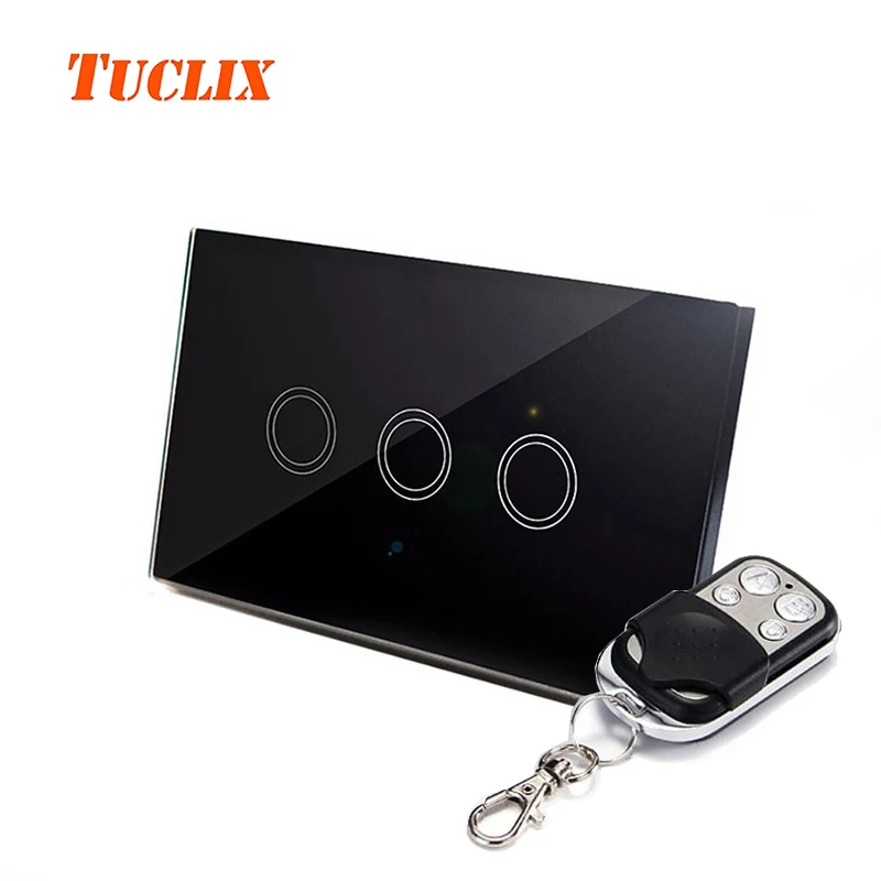 TUCLIX США Стандартный выключатель дистанционного управления 3 Gang 1 Way RF433 умный