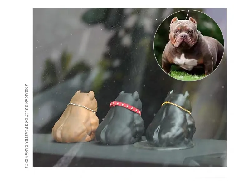 3D американская bully pitbull силиконовая форма пластырь для ароматерапии в форме животных Собака Автомобильная декоративная свеча форма для мыла формы для гипса