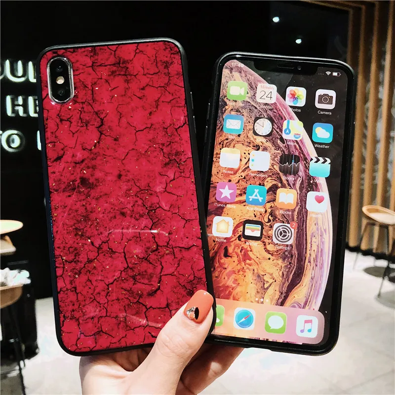 Роскошный блестящий Мраморный чехол для телефона с золотой фольгой Huawei P10 P20 lite P30