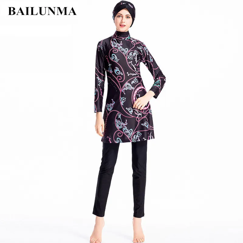 Скромный купальник Мусульманский мусульманский спортивный хиджаб | Спорт и