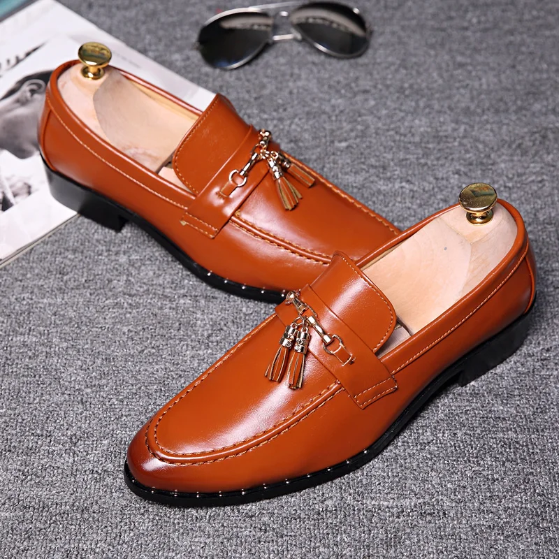 

New Design Luxury Men Patent Leather Shoes Moccasins Loafers Driving Shoes Male Dress Shoes Party Wedding Formal shoes LH-89