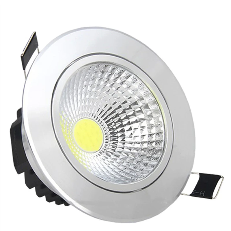Dimmable Led вниз светильник COB Потолочный Точечный 5 Вт 7 9 15 AC85 265V потолочный
