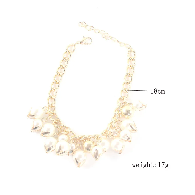 1 Pcs Bohemian Female Bracelets Leaf Pearl Pendant Shell Gold Bracelet Exquisite Women Dance Party Jewelry Wear | Украшения и