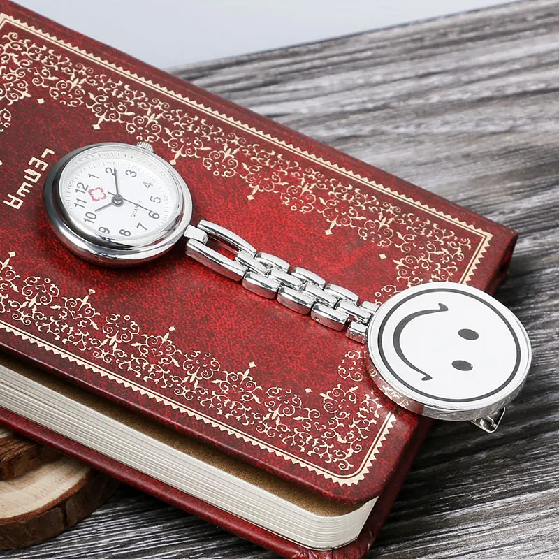 

1pc Pocket Medical Nurse Fob Watch Women Dress Watches Clip-on Pendant Hanging Quartz Clock Relogio P231