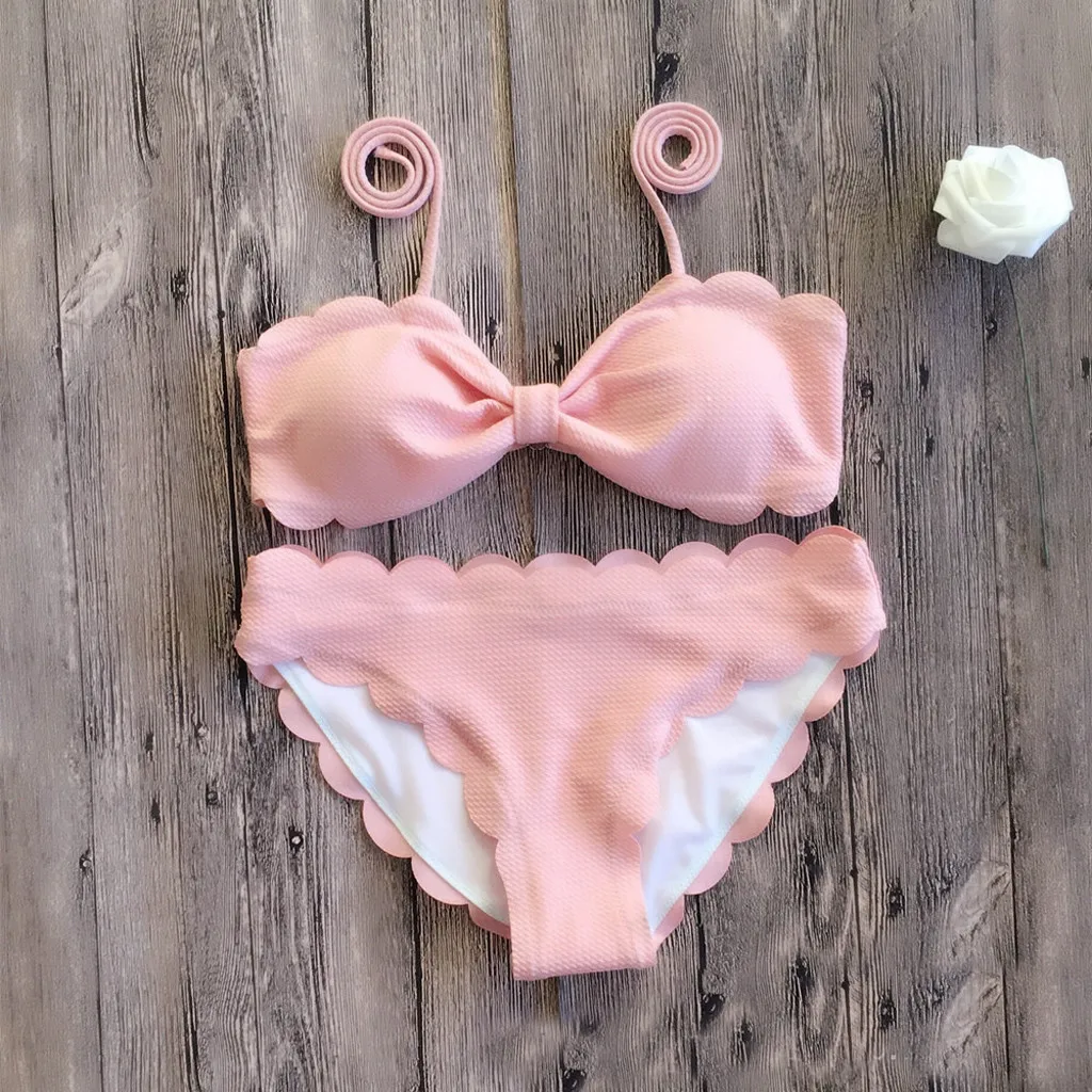 Раздельный купальник для женщин пуш ап Танкини размера плюс пляжная