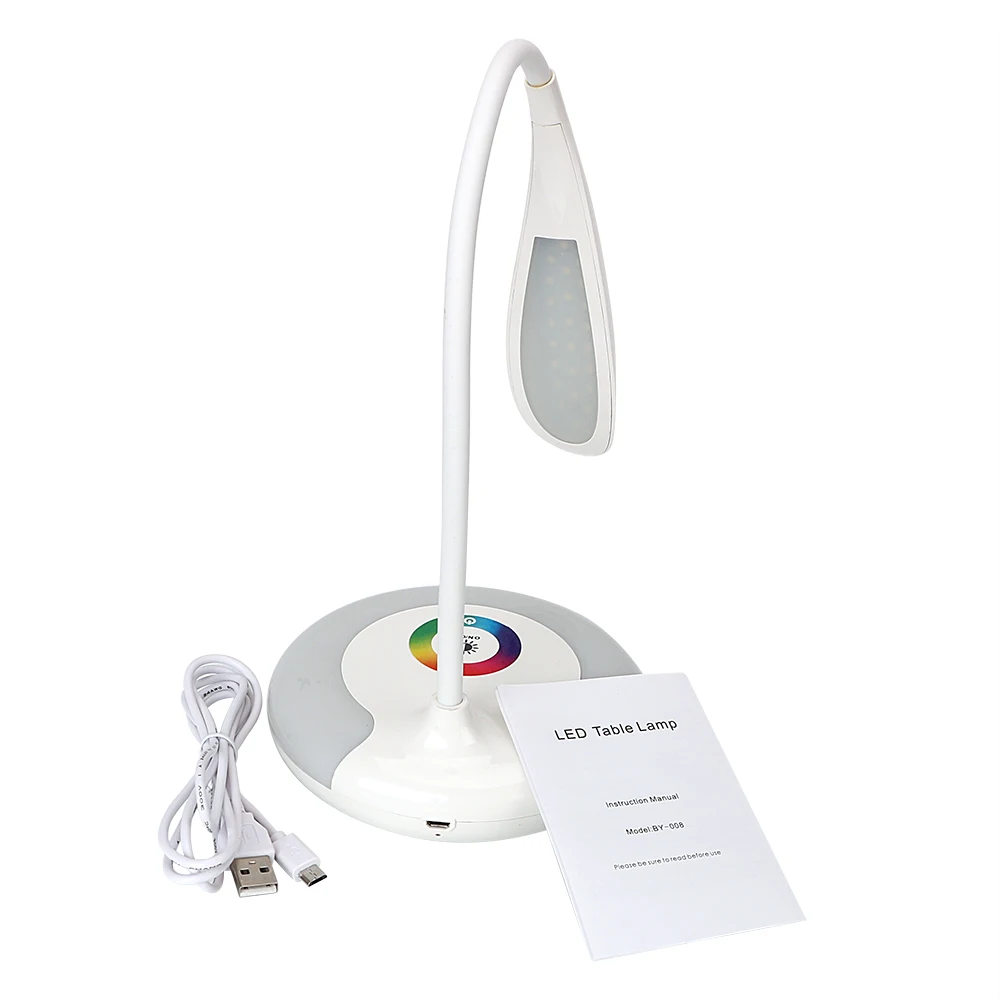 ITimo Перезаряжаемый USB Зарядка гибкий светильник для чтения книг настольная лампа