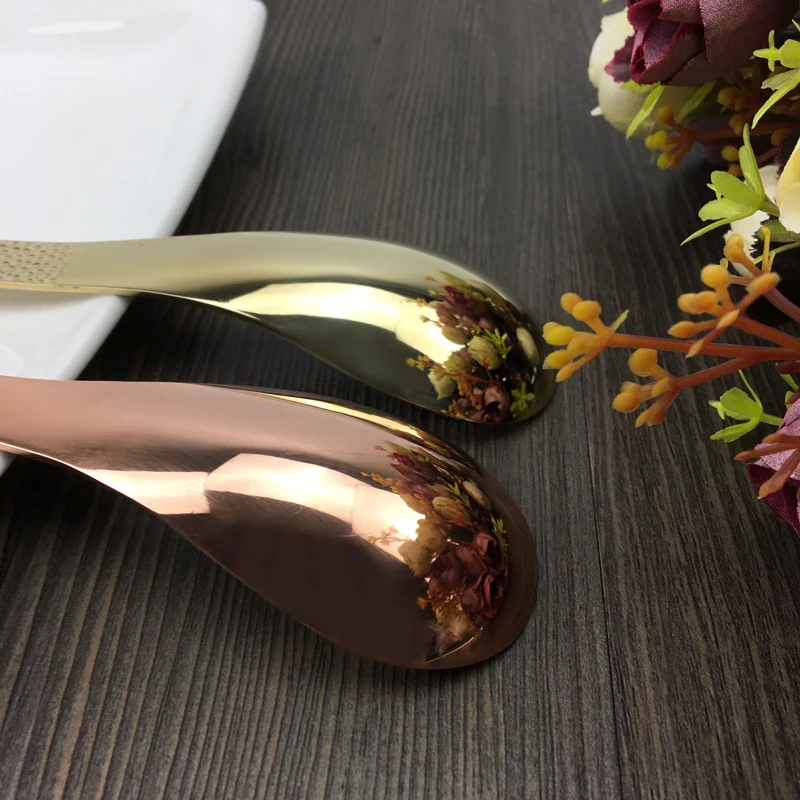 Чистая медная ложка латунная красная для супа обеденная экологичные столовые
