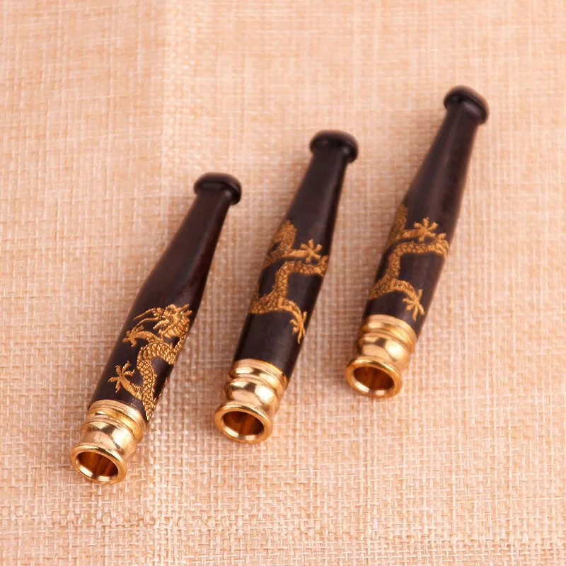 Маленький 70 мм эбеновый вытяжной стержень держатель фильтра для сигарет