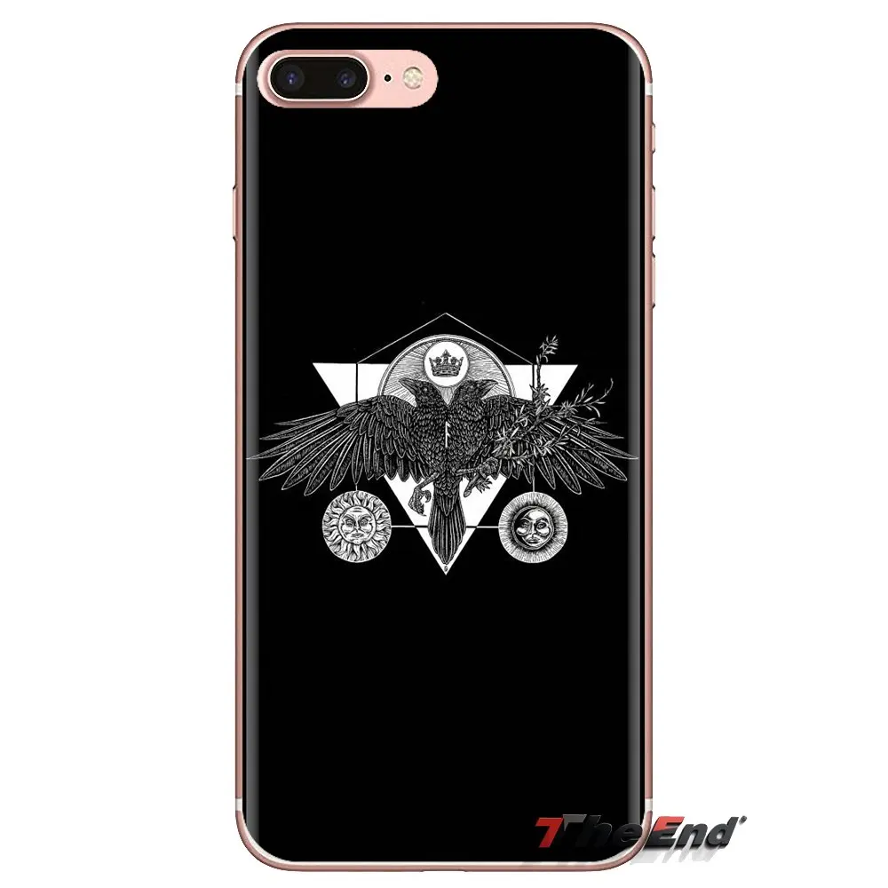 For Samsung Galaxy A3 A5 A7 A9 A8 Star A6 Plus 2018 2015 2016 2017 Viking odin norse Huginn and Muninn TPU Transparent Skin Case |