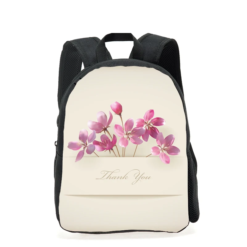 Милые детские рюкзаки 12 дюймов маленький школьный рюкзак с 3D цветочным принтом