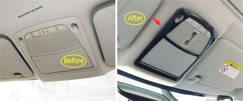 Внутренняя подсветка Yimaautotrims из углеродного волокна подходит для Nissan Qashqai J11 2014-2020