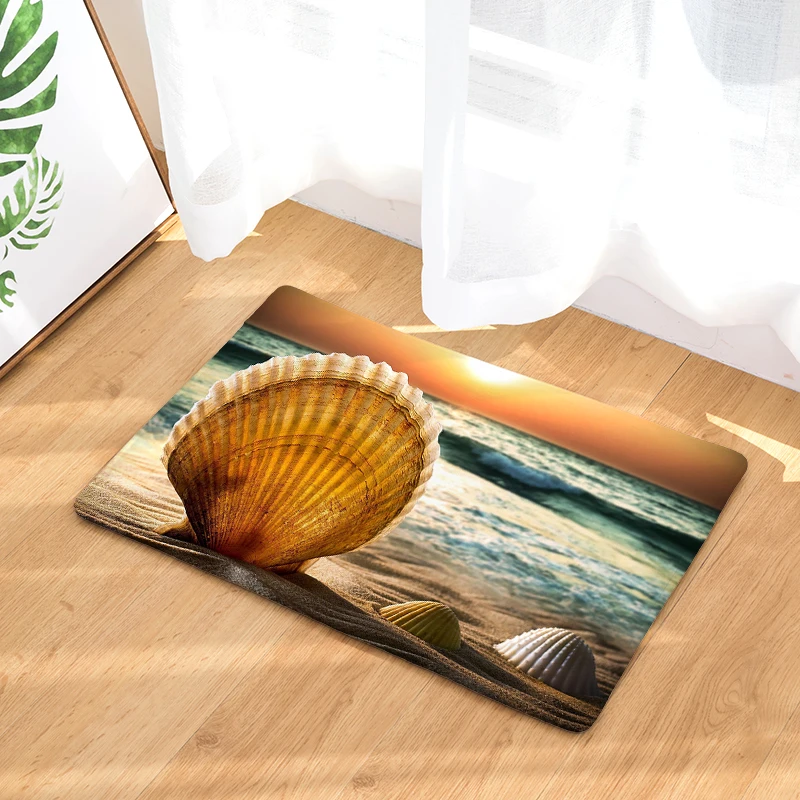 Скандинавский INS Стиль Печатный дверной коврик пейзаж мультяшный ковер