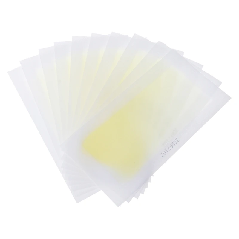 10 шт лица тела удаление волос восковые полоски для депиляции бумаги воском