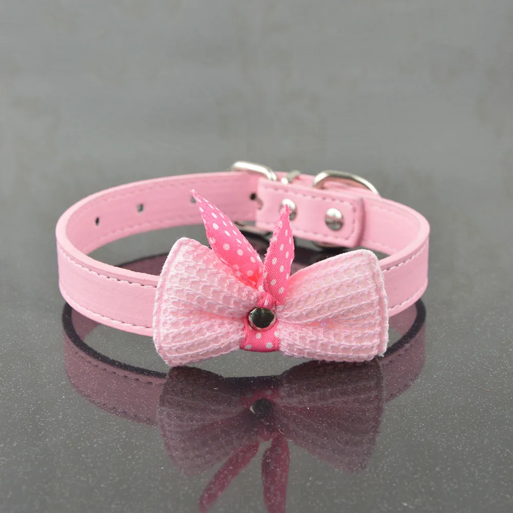 (6 шт./лот) оптовая продажа кожаный ошейник для домашних животных вязаный