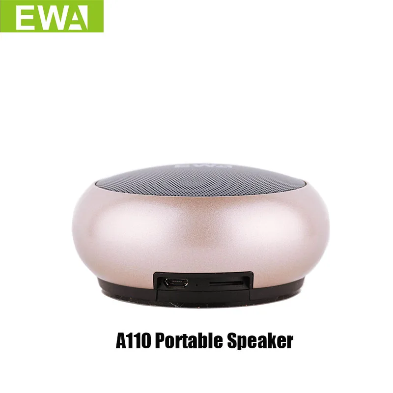 Makescc EWA A110 Bluetooth громкая связь мини динамик открытый портативный MP3 плеер круглый