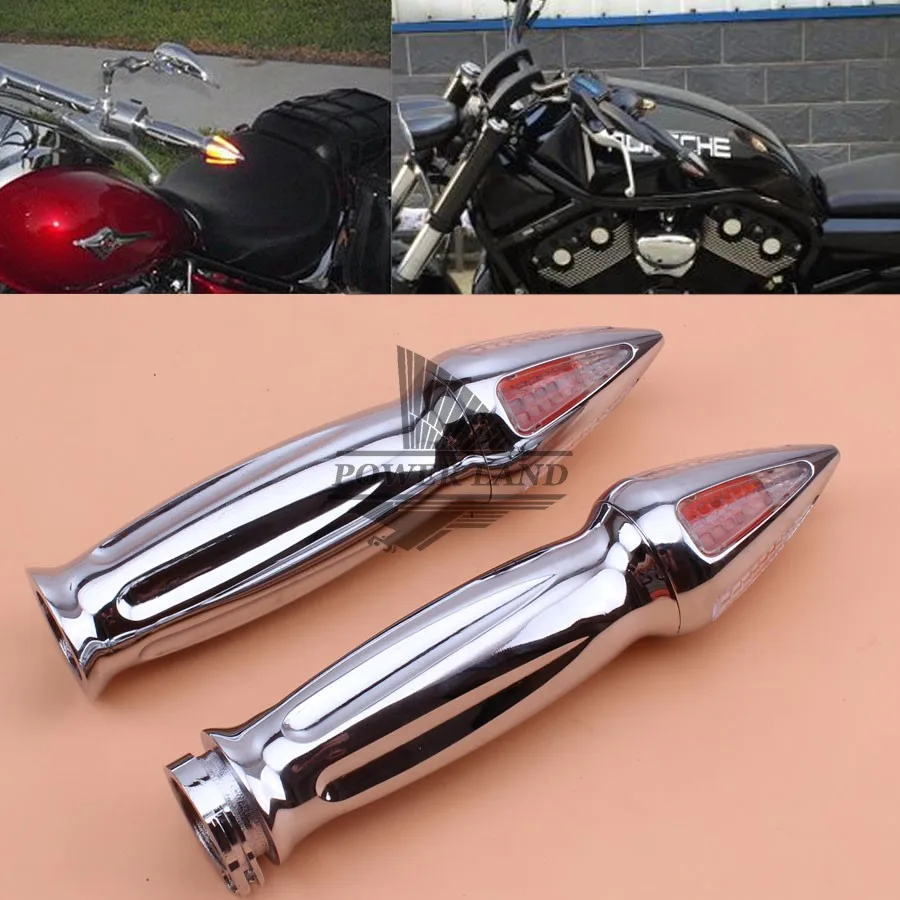 Универсальные мотоциклетные хромированные алюминиевые ручки 1 дюйм + указатели