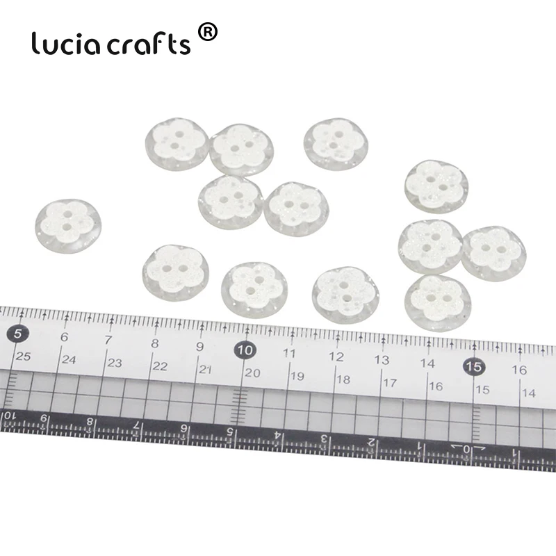 Lucia crafts 25/50 шт. 15 мм пуговицы для шитья из смолы 2 отверстия аксессуары ручной