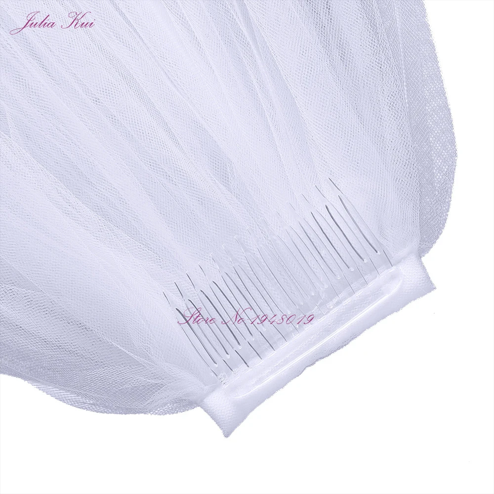 Фата свадебная однотонная с расческой цвет слоновой кости|veil for wedding|veil wedding dresscustom