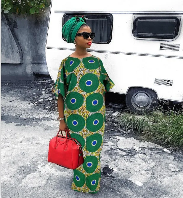 Женское платье с цифровым принтом XXL модное в африканском стиле коротким рукавом