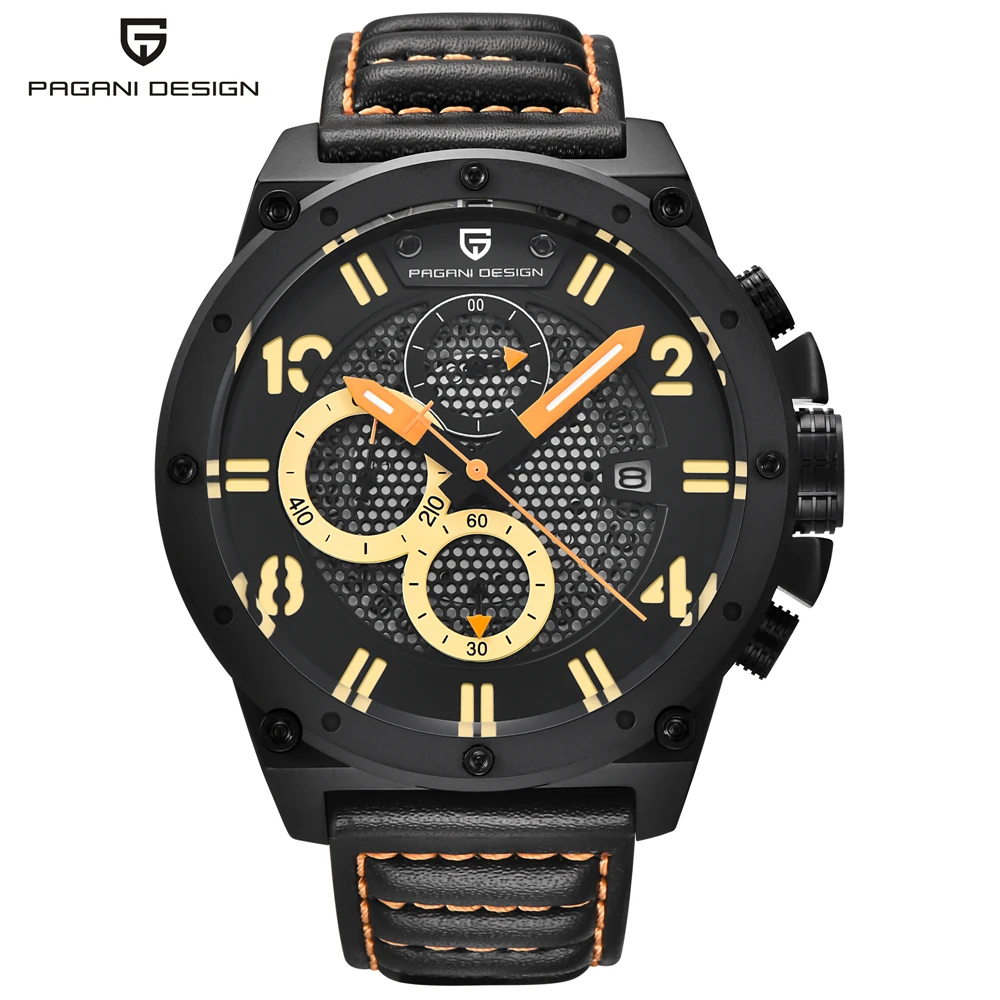 Мужские часы Relogio Masculino PAGANI Дизайн люксовый бренд водонепроницаемый большой