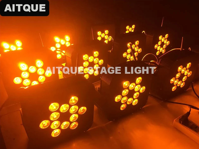 20 шт. Led сценическое освещение беспроводная батарея par 12*18 Вт rgbwap 6в1