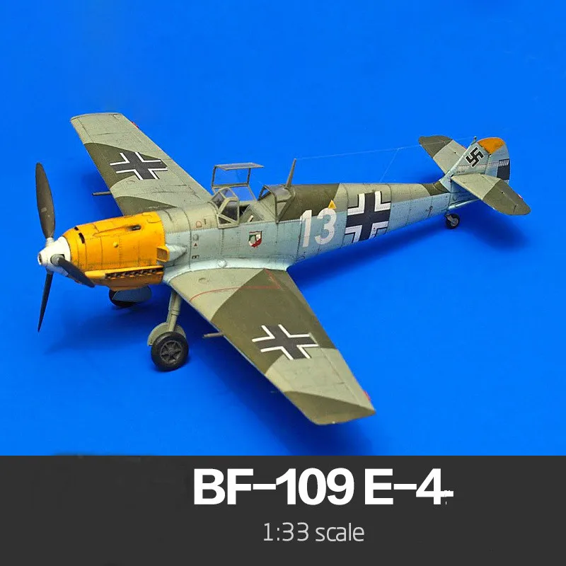 1:33, немецкая BF-109E-4 модель истребителя, модель истребителя харинского, модель 3D самолета, модель самолета, литая под давлением, модель, игрушки, 10 лет