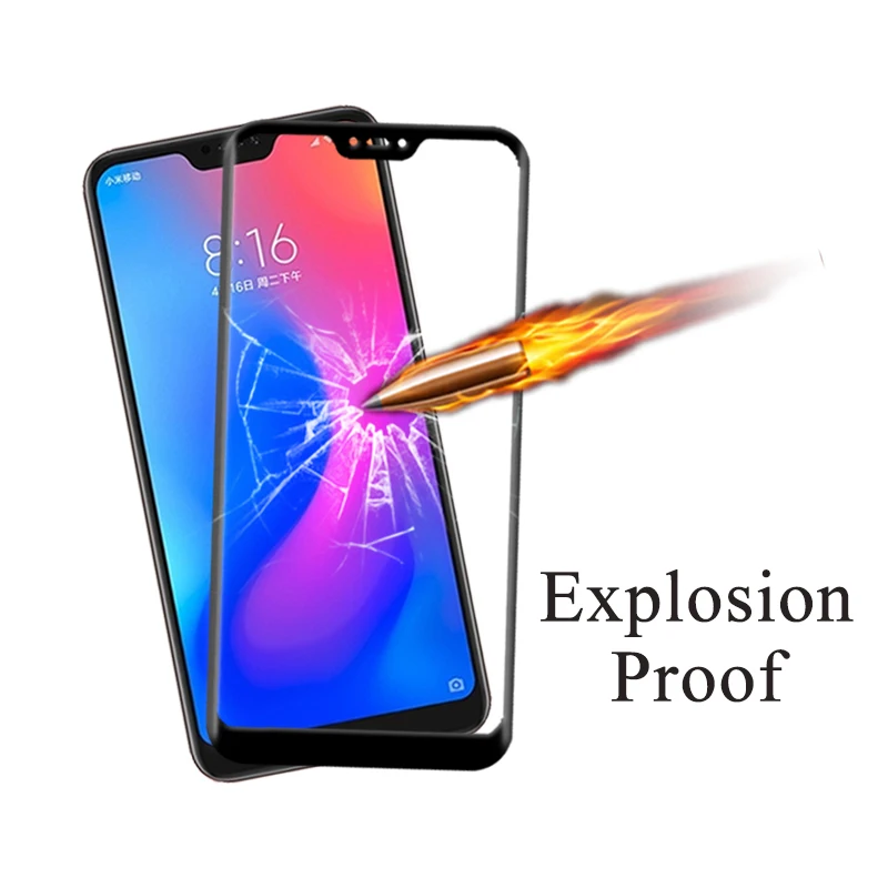 5D полное покрытие защитное стекло на redmi 6 pro для xiaomi 6pro xaomi xiomi xiami ksiomi защита экрана