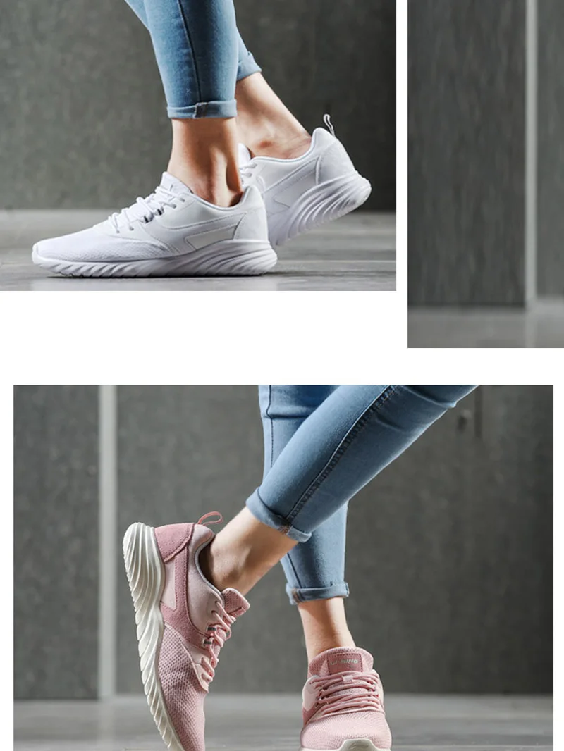 Li-Ning/Женская скромная Классическая обувь для образа жизни; спортивная обувь с дышащей подкладкой; удобные кроссовки-светильник; AGCN068 YXB131