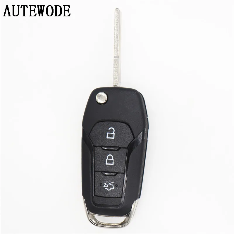 AUTEWODE Сменный Чехол для пульта дистанционного управления подходит Ford focus 3 кнопки