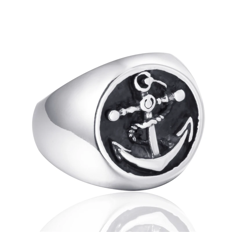 Для Мужчин's Кольца из нержавейки пират Якорь Морской матросский оптовая